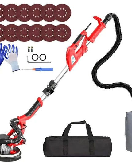 Ponceuse Murale 750W à Vitesse Variable – LED et Aspiration