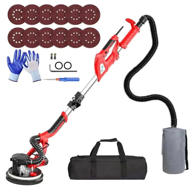 Ponceuse Murale 750W à Vitesse Variable – LED et Aspiration
